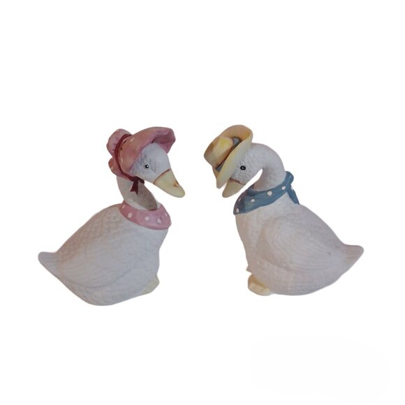Set of 2 Ceramic Geese EUC - Picture 2 of 4